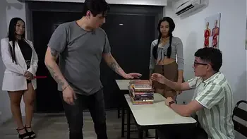 The sexy teacher wants the HUGE COCK of the NERD boy in the class - Daniela Andrea & Pipeboy