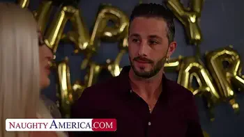 Busty Blonde having sex at party