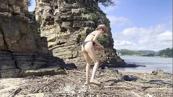 SFW Cleaning Natural Beach at Pacific Ocean