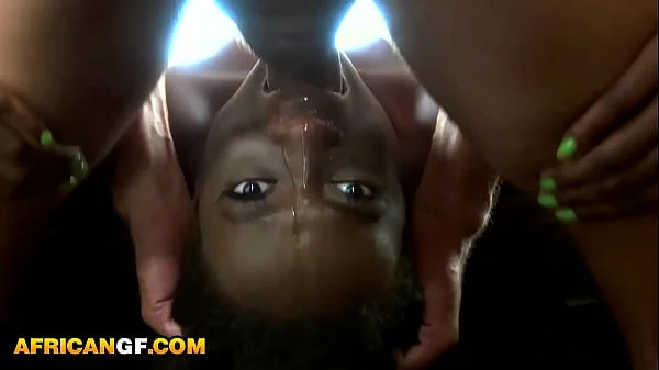 Real Interracial Couple Hardcore POV Blowjob and Pussy Fucking In Van