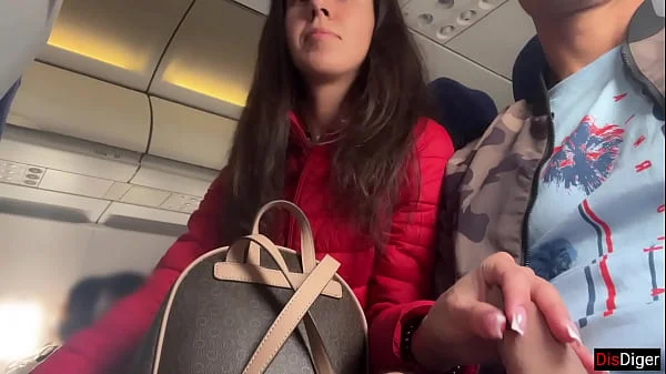 Risky Public Jerking Off On A Plane Full Of People - Public Dick Flashing