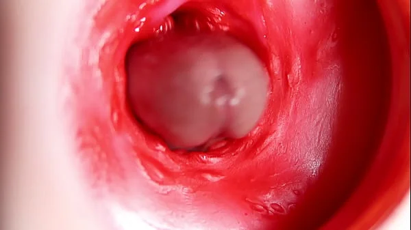 This beautiful pussy is pulsating and squeezing my cock! Camera inside the hole!