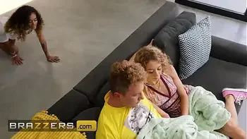 BRAZZERS - A Wild 3some Unleashes When Van's Stepsister Scarlit Scandal Sets Her Eyes On His Gf Allie Addison