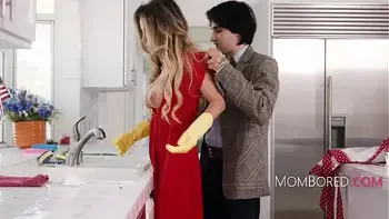 Cleaning And Reading While Free Use Breeding