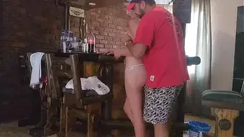 Mutual masturbation with my friends hot wife ends in pussyjob creampie