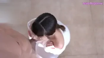 Walk on the Beach ends in a Blowjob Cum in Mouth - Full Video