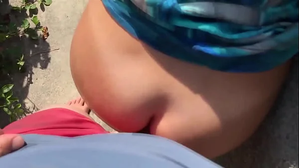 Milf teased a stranger with her tongue and he fucked her in the ass in front of everyone