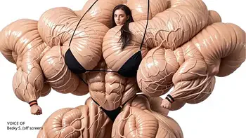 How big can she get? Pump Factory brings massive muscle growth to subject Natasha