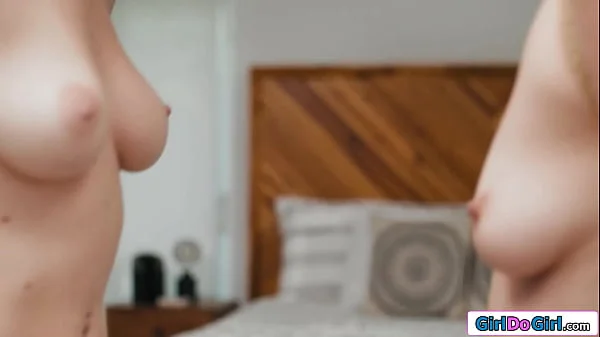 Lesbian playthings get clamps on their nipples and pussylips