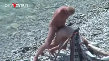 Beach Voyeur. Slut wife gives head and gets fucked in public