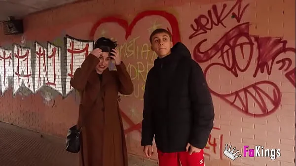 Emmita Smile and her HUGE BOOBS wants to seduce a young guy