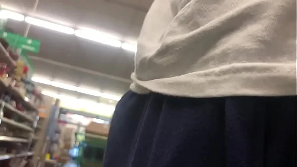 She kept looking cock bulge