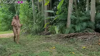 sexy blonde wife with macromastia