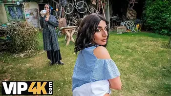 HUNT4K. Hunter loved the outdoor sex with a hot brunette chick