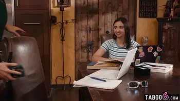 Huge tits latina lesbian teen Hailey Rose wants to try a cock for once