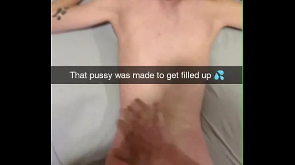 No Please Don't Cum In Me! Roommates Cheating Girlfriend Bred on Snapchat
