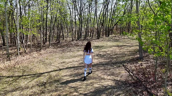 Young angler girl went to fish after school