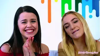 Real Threesome with two submissive Teenies!