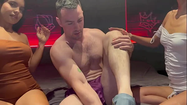 Latina Lesbian Neighbors Ask White Guy to Help Them Make a Baby and Breed Bareback until Big Creampie