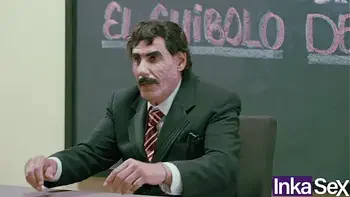 La vecindad morbosa del chibolo  18 termina en orgia durante la clase de Don Mamón - CAPÍTULO PERDIDO.