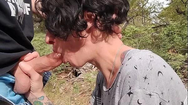 Blowjob in the woods