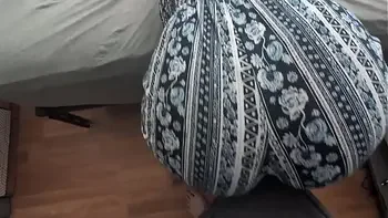 bouncing ass on his cock in clothes