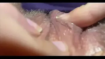 Big clit orgasm closeup