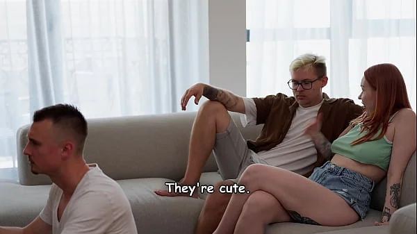 Stepmom Seduces Friend in Secret While Son Games