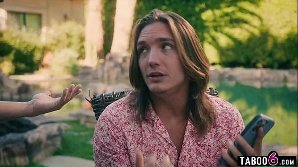 Insecure stepmom MILF helped by her bestie and their two stepsons