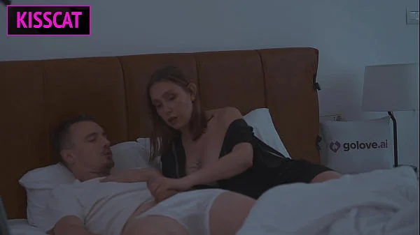 Shocking! Step Mom Seduces Step Son in Share Bed to Fuck Her Wet Pussy Naughty Lesson!