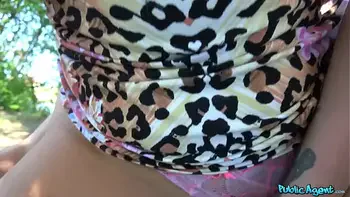 Public Agent - Georgie Lyall get naked and has sex outdoors in public place