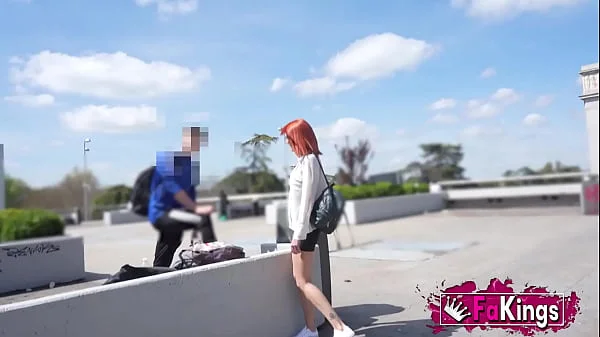 A porn actress meets a young student at a university in Madrid and invites him to her house for sex. This is Albaan from FAKings