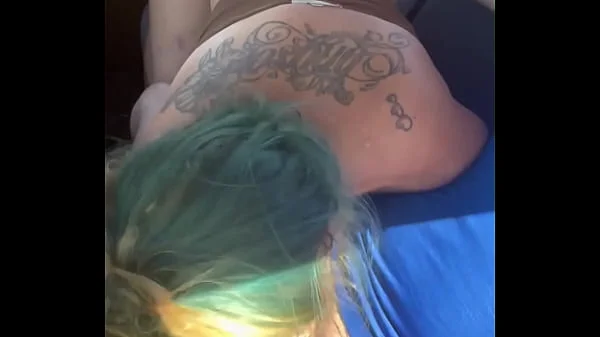 Cheating blonde whore sucks cock & takes a facial out in public during the middle of the day