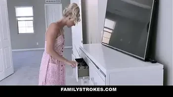 Hot Skinny Blonde Teen Stepdaughter Emma Hix Interracial Threesome With Big Tits Black MILF Stepmom September Reign And StepDad