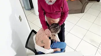 Secretary has her asshole used by her boss in the office.