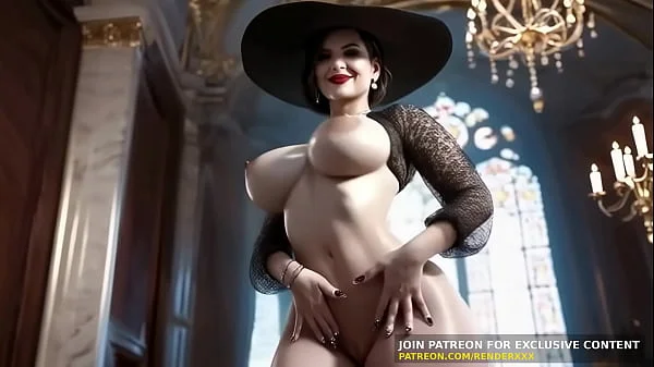 3D Animation : Resident Evil - Lady Dimitrescu Huge Tit Dance Blowjob | AI Generated Uncensored Hentai Cosplay