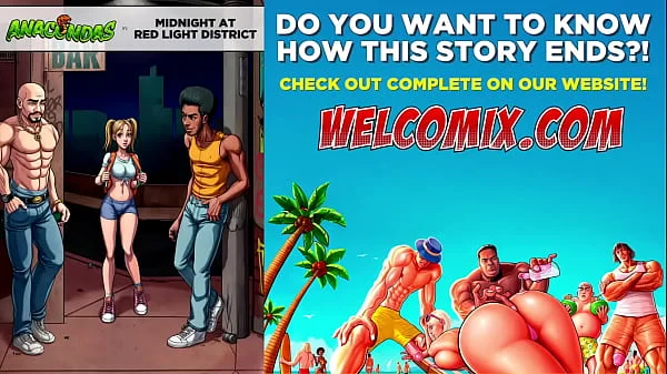 Midnight at red light district! Anacondas porn comics!