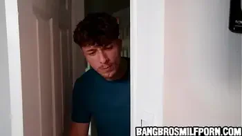 Jessica Aaren’s Stepmom Vibrator Struggle Turns to Redhead Bedroom Passion