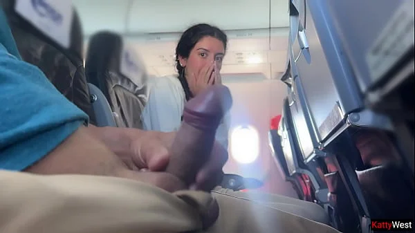 Public Cock Flashing in Airplane - Girl Brought Me To Cum In 2 Minutes