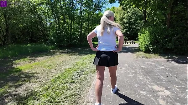 Public bareback sex with a stranger, creampie, and mouth piss at a rest stop! Part 1
