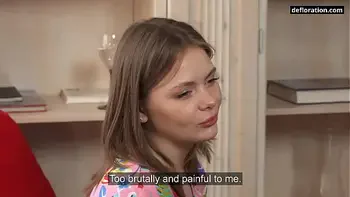 Very cute virgin babe Rita Tulipan first time naked