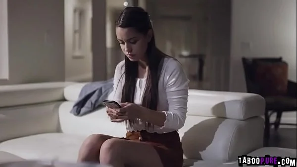 Bruntte Alina Lopez gobbles a mature cock!