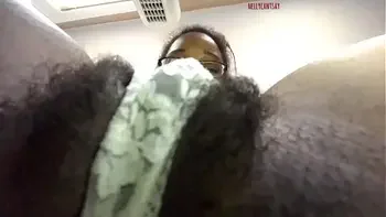 hairy flower in lace panties