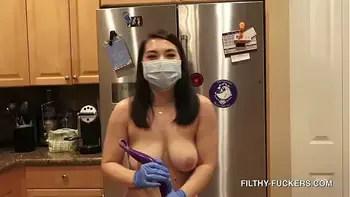 Big Tits Nude Maid Mina Moon - Housekeeping Hottie Paid Xtra To Clean Naked - Sexy Asian Goddess HD