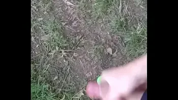 jerk off outdoors