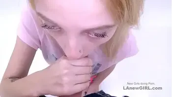 Sexy 20yo blonde fucks at modeling audition