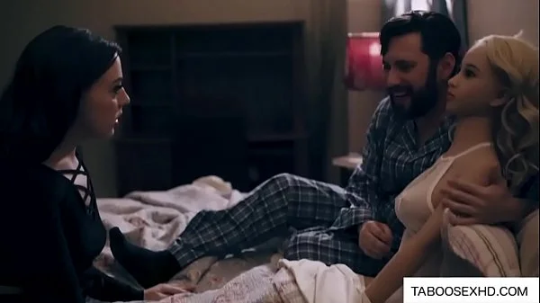 Couple have threesome sex with doll