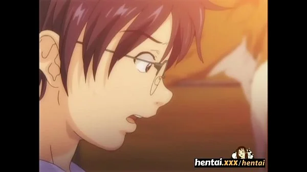 Nerd gets dick between busty babes tits - Boobalicious - Hentai.xxx