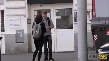 HUNT4K. Adventurous girl is happy to have sex for money in Prague