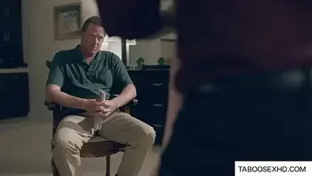 step Daughter get pounded hard while dad is watching